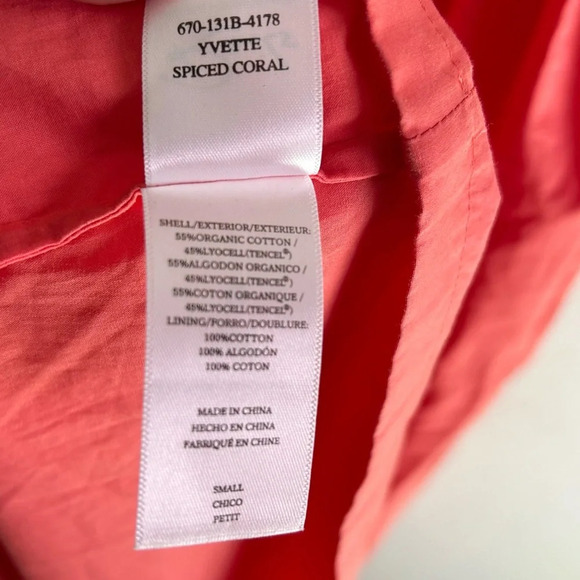 Rails Yvette Spiced Coral Cutout Dress Midi Sz Small Coastal resort - Picture 5 of 6